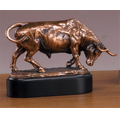 Wildlife-Bull Award. 6"h x 8"w x 3"d. Copper Finish Resin.